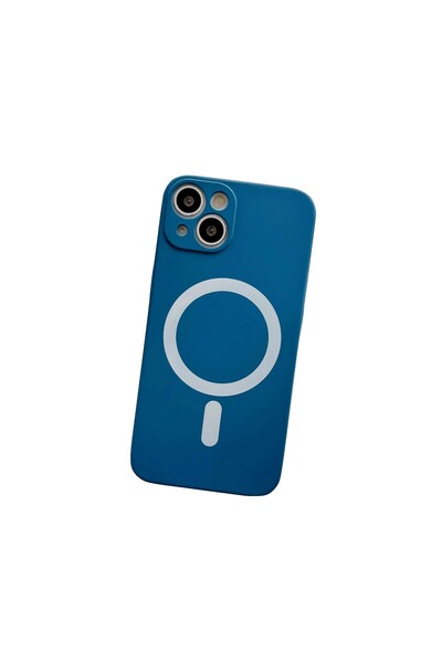 Apple MagSafe Silicone Case for iPhone 14 Pro Max, Camera Protection, Magnetic, Wireless Charging, Blue