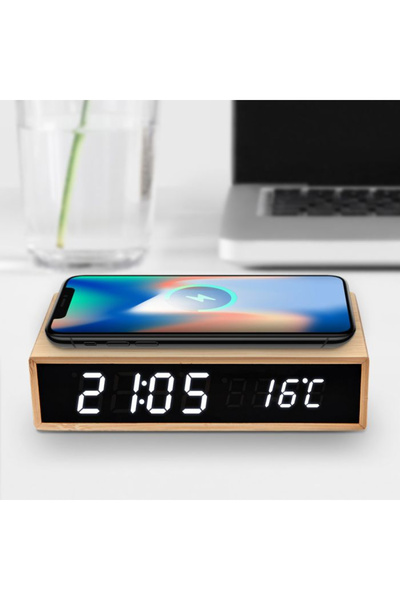 MIKAMAX Electronic watch with wireless charger