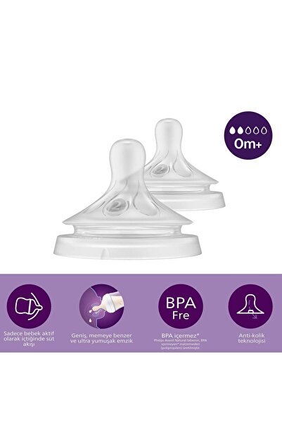 Philips Avent Doğal Tepkili Natural Response 2li Biberon Emziği 1No 0+ Ay