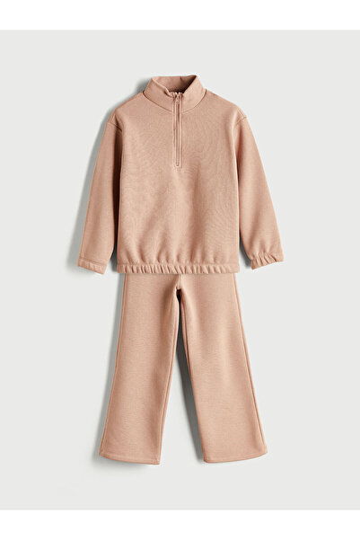 LC Waikiki Lcw Eco New Season Stand Collar Girl's Tracksuit Suit