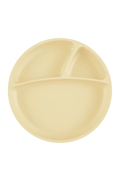 OiOi Portion Vacuum Bottom Silicone Plate Mellow Yellow