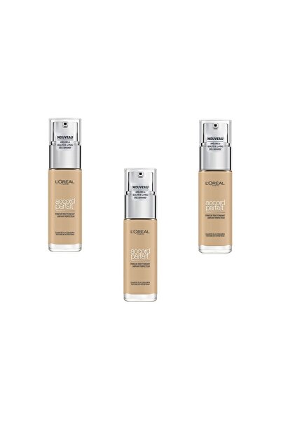 L'Oreal Paris L'Oréal Paris Fond de Teint Fluide Accord Parfait, Beige Creme (3.N), 30 ml