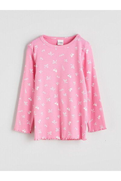 LC Waikiki Σετ πιτζάμες για κορίτσια με φιόγκο με λαιμόκοψη Peak New Season