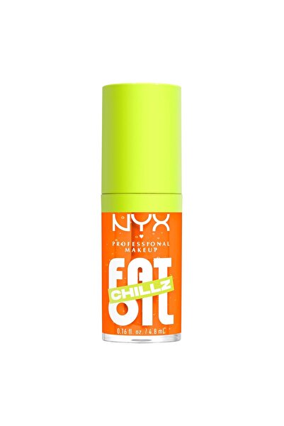 NYX Professional Makeup Fat Oil Chillz, Citrus Chiller - Luciu de buze strălucitor cu efect răcoritor
