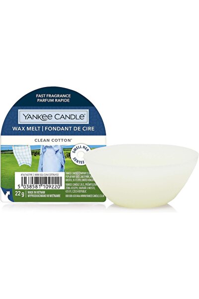 Yankee Candle Ceară topibilă | Bumbac curat | parfum de până la 8 ore | 1 bucată