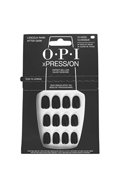 OPI xPRESS/ON Press-On Nails – 30 Pieces in Various Designs & Shapes – Includes Nail Glue – Re
