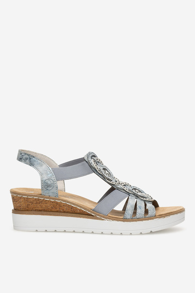 Rieker γυναικείο σανδάλι 2230056223384 Λευκό