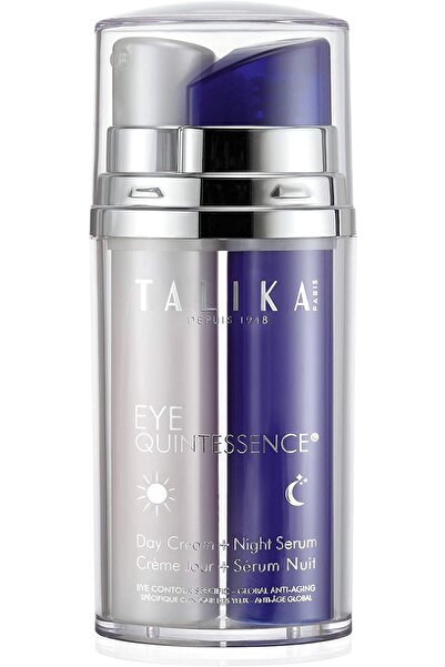 Talika Eye Quintessence Pflege Duo: Augen Tagescreme und Nachtserum - Anti-Ag...