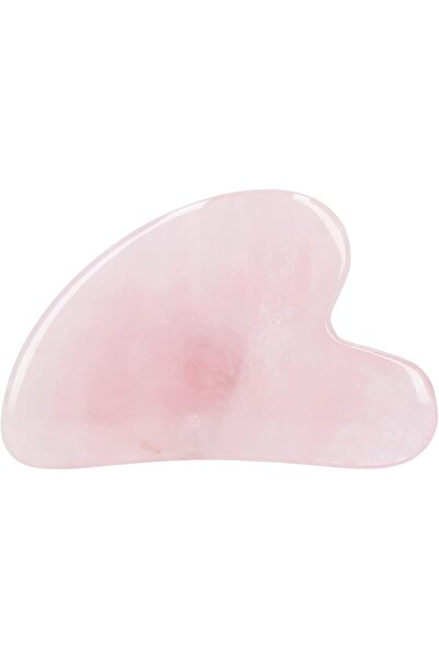TB TOOLS FOR BEAUTY Piatră Gua Sha T4B ilu cu cuarț roz pentru îngrijirea feț...