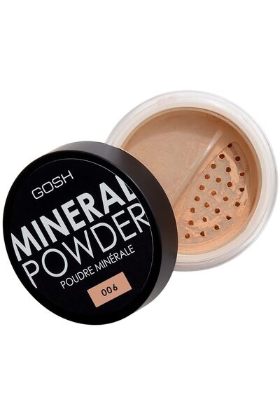 GOSH Pudră minerală, vegană I Pudră fixatoare liberă cu minerale pentru toate...