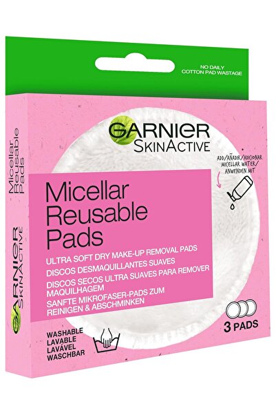 Garnier Discuri demachiante lavabile pentru o piele curată și moale - Discuri micelare (3 bucăți)