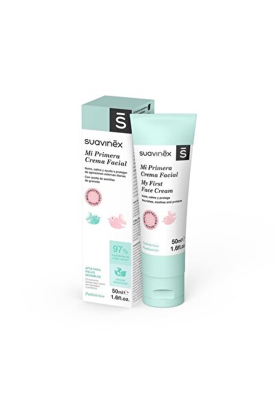 Suavinex Baby Face Cream, Suitable for Newborns and Sensitive Skin, 97% Ingredients of Origi