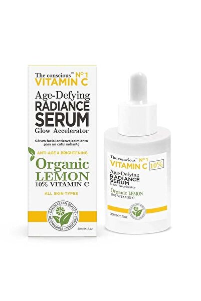 The Conscious Ser anti-îmbătrânire cu vitamina C și lămâie, 30 ml