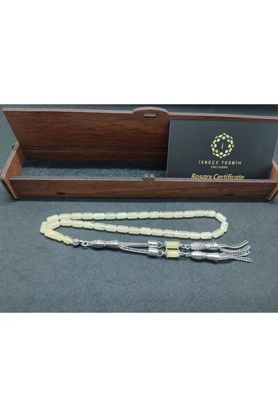 İskeçe Tesbih Silver Tassel with Wooden Gift Box 7.30 Gr. Kaliningrad Russian...