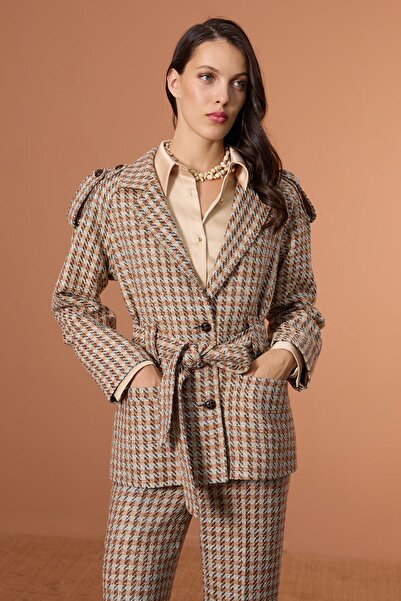 UPGRADE Tivit Kuşaklı Ceket Multi