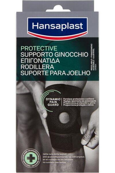 Hansaplast Orteză sport pentru genunchi, orteză ortopedică pentru genunchi pentru ameliorare și protecție