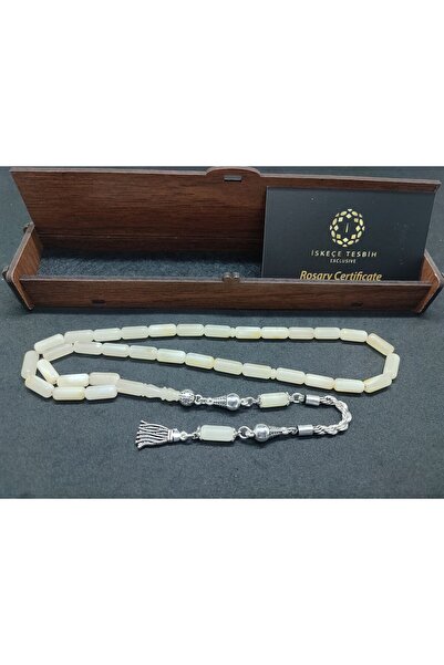 İskeçe Tesbih Silver Tassel with Wooden Gift Box 14.15 Gr. Kaliningrad Russia...