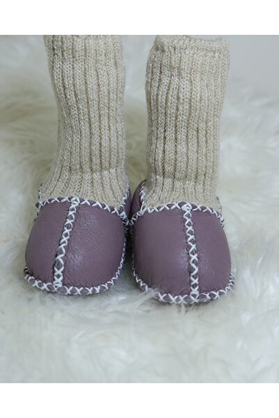 TTY Baby Booties Furry Genuine Lambskin