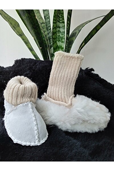 TTY Baby Booties Furry Genuine Lambskin
