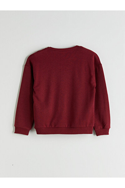 LC Waikiki Bordo Bisiklet Yaka Kız Çocuk Pijama Takımı