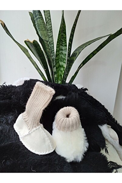 TTY Baby Booties Furry Genuine Lambskin