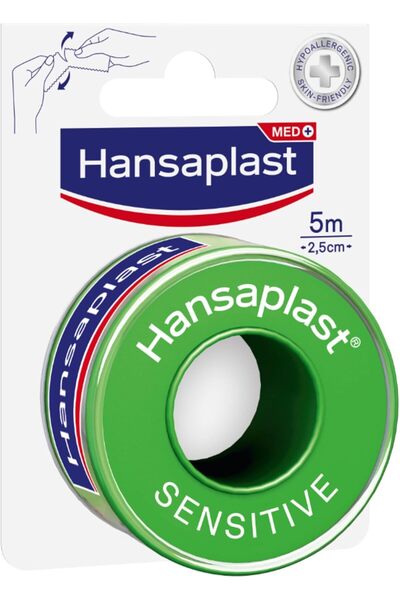 Hansaplast Fixierpflaster Sensitive (5 m x 2,5 cm)