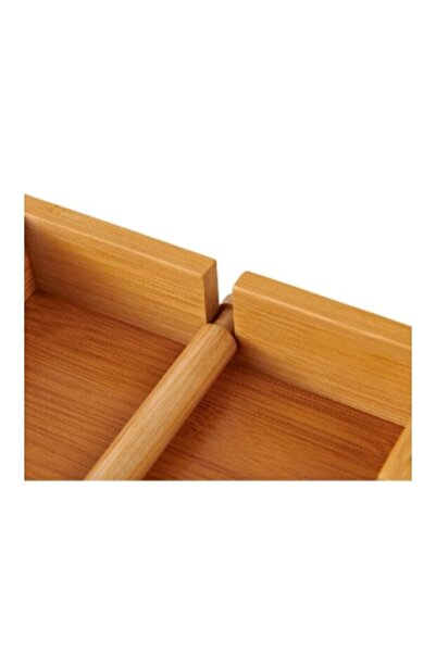 RİVO HOME DECOR Bamboo Square Napkin Holder 18X18 cm