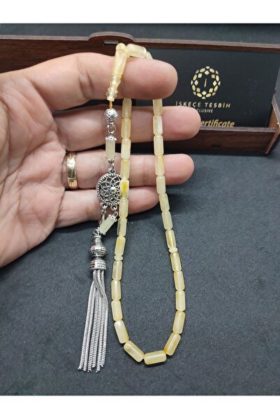 İskeçe Tesbih Silver Tassel with Wooden Gift Box 9.49 Gr. Kaliningrad Russian...