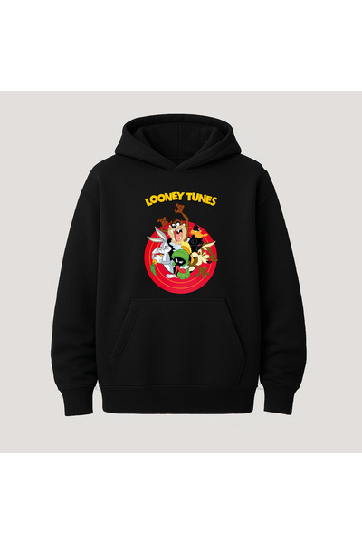 SVART WEAR Φούτερ με κουκούλα Looney Tunes με στάμπα, τσέπη καγκουρό, βαμβακε...