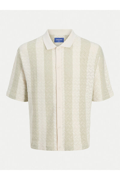 Jack & Jones jack jones Ανδρικό πουκάμισο 12272863 Εκρού