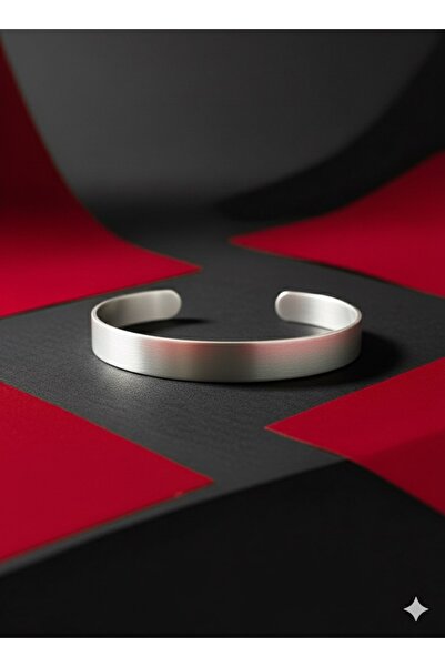 Atölye Asya Minimalist Elegance: 10mm Aluminum Wide Bracelet & Ring Set – Mod...