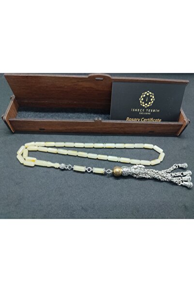 İskeçe Tesbih Silver Tassel with Wooden Gift Box 9.20 Gr. Kaliningrad Russian...