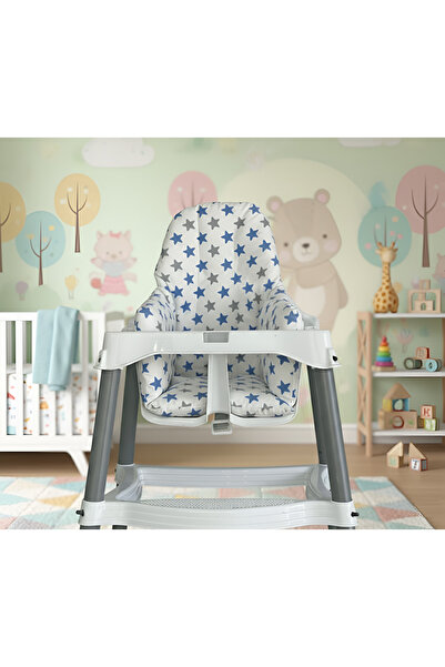 Wayne's Lüx Pamuklu Çocuk Bebek Mama Sandalyesi Minderi, Mama Koltuğu Minderi