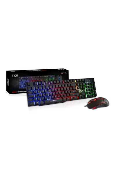 Inca Ikg-448 Raınbow Efect Mekanik Hisli Gamıng Klavye & Mouse Set