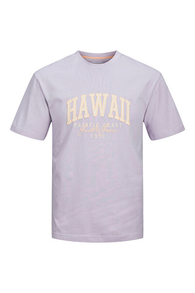 Jack & Jones Ανδρικό T-Shirt Jack Jones 12268441 Μωβ