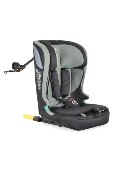 Cangaroo Столче за кола 9-36 кг с регулируема Isofix система, iDrive Twill Green