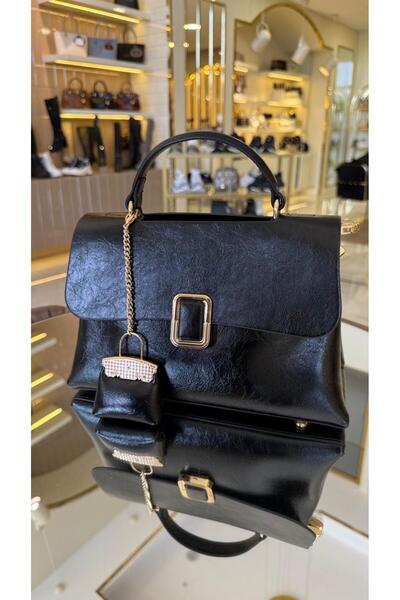 KRISTE BELL İthal Çanta Aksesuarlı İki Bölmeli İki Askılı Kadın Çanta -27154-