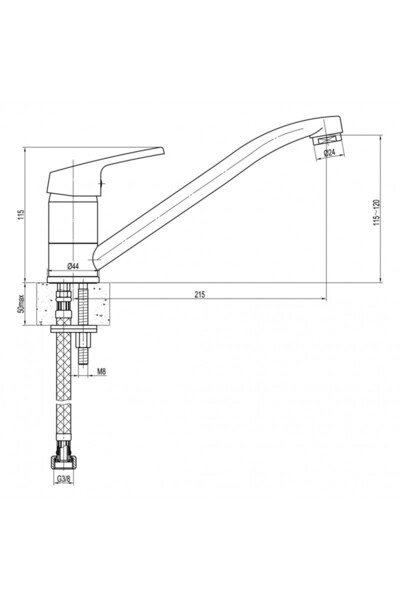 FERRO Baterie stativa bucatarie Smile