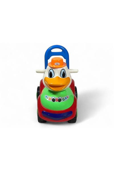 ALBADER Baby Ride On Duck Car – Push Toy with Back Handle, Cartoon Design, Wide Wheels , Puch Car For Kids