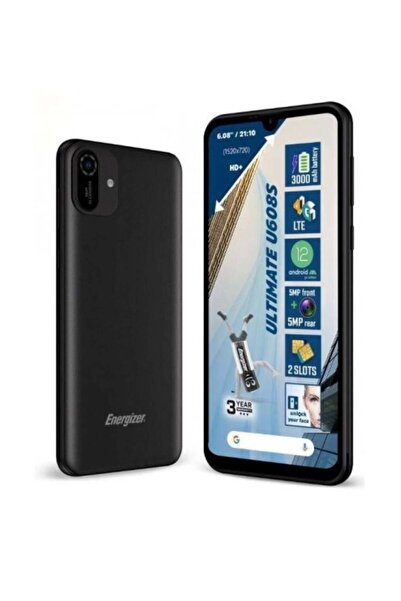Energizer Ultimate U608S Dual Sim 4G LTE 32GB ROM 2GB RAM 3000mAh Battery Black Noir