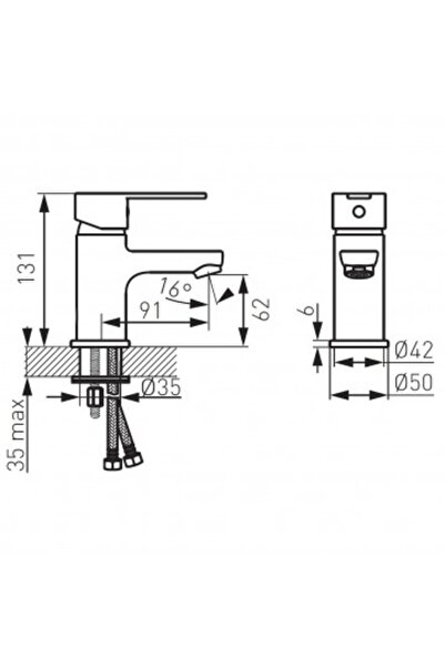 FERRO Savio stand-alone washbasin mixer