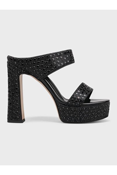 Sadık Yılmaz Women's summer 15cm heeled slipper - 574 870-25 - black