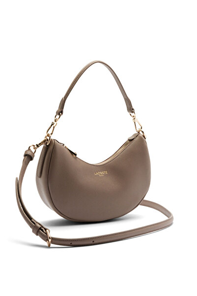 Lacoste Champs Elysees Bej Deri Kadın Omuz Çantası Elsbeauty