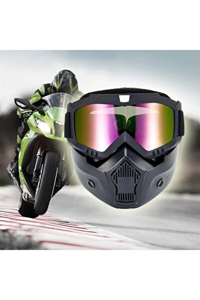 All Protective Mask with Removable Goggles, for Moto, ATV, SSV, QUAD