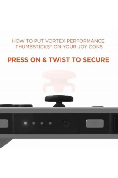 No branded KontrolFreek ECLIPSE (2) pentru Switch Joy-Con, Mânere Thumbstick, Precizie, Negru