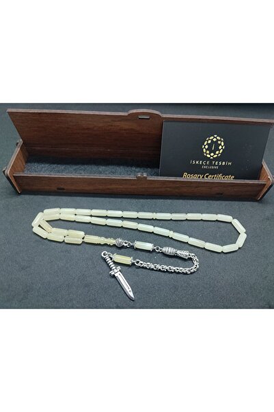 İskeçe Tesbih Silver Tassel with Wooden Gift Box 10.05 Gr. Kaliningrad Russia...