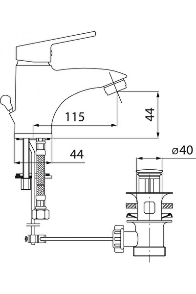 FERRO Smile stand-alone washbasin mixer