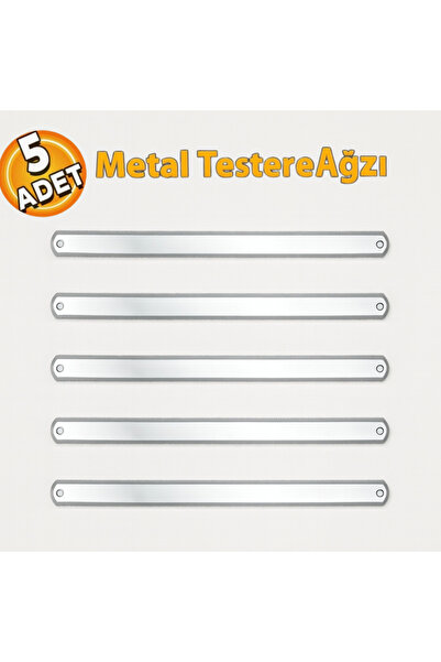 Meşem Yedek Demir Testere Azğı Testere Laması 300 mm (5 Adet)