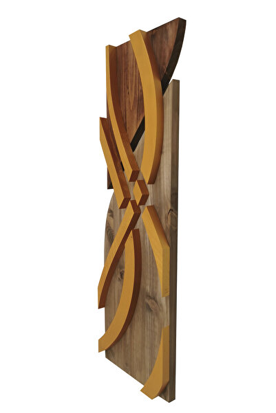 Pollux Decor Decoratiune pentru perete 68x22 cm, din lemn