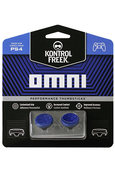 No branded Grip-uri pentru joystick-uri KontrolFreek OMNI (2) pentru PS5/PS4, Precizie și confort, Albastru